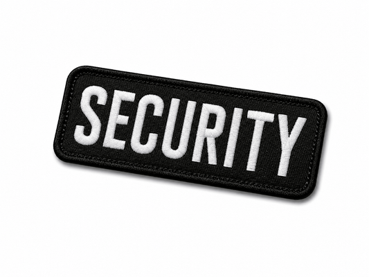Patch SECURITY 25x9 cm cu velcro pe spate