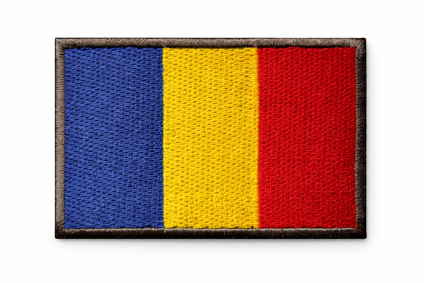 🎁 Patch brodat velcro 5x8 cm - drapelul românesc (100% reducere)