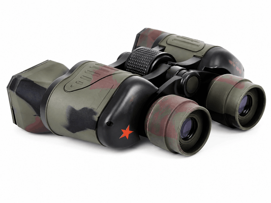 Binoclu compact, camuflaj, cu focalizare centrală