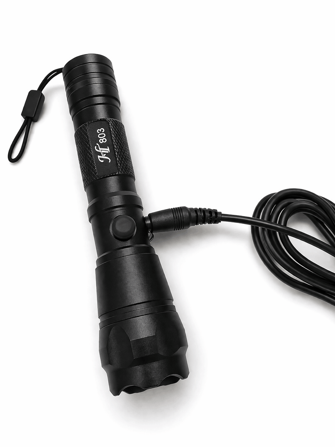 Lanterna LED Black Airsoft 903 12V cu încărcător și baterie reîncărcabilă