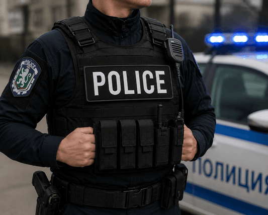 Emblemă POLICE 25x9 cm cu velcro