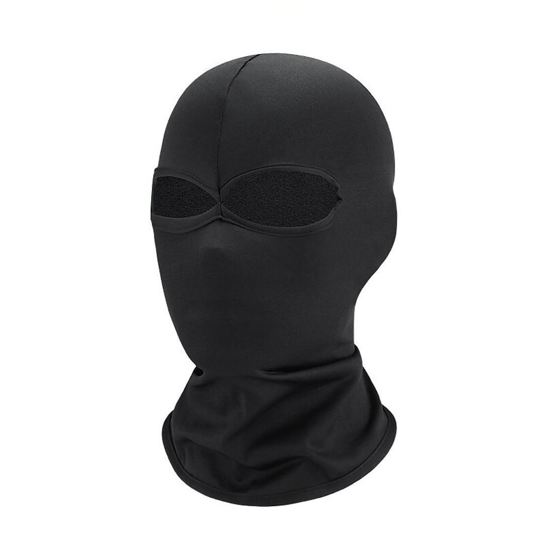 Cagula tactică cu două orificii pentru ochi, neagră