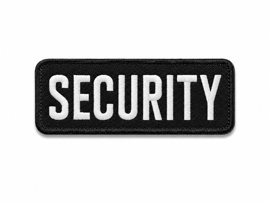 Patch SECURITY 25x9 cm cu velcro pe spate