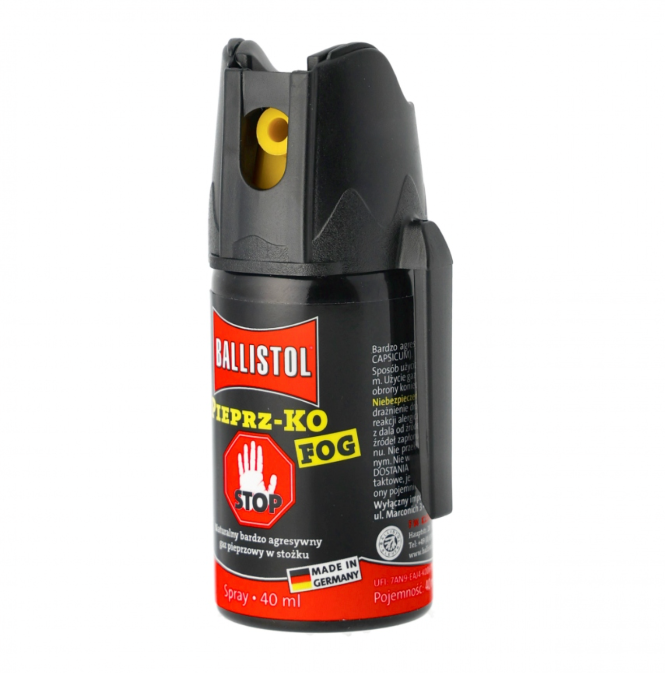 Spray lacrimogen Ballistol Pfeffer-KO Fog 40ml - Jet de tip ceață