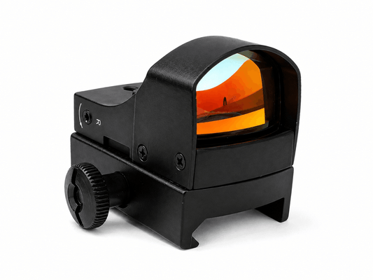 Red Dot cu luminozitate dublă Black Airsoft - cu laser de ochire