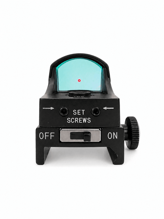 Red Dot cu luminozitate dublă Black Airsoft - cu laser de ochire