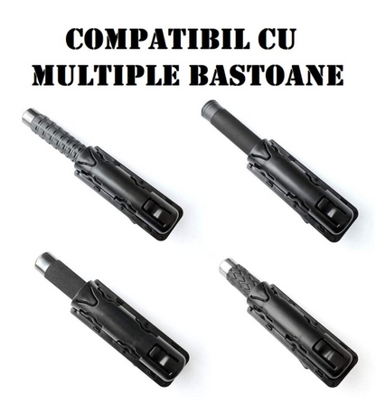 Toc de polițist din polimer pentru baston telescopic BlackAirsoft BASTHO - rotire la 360°