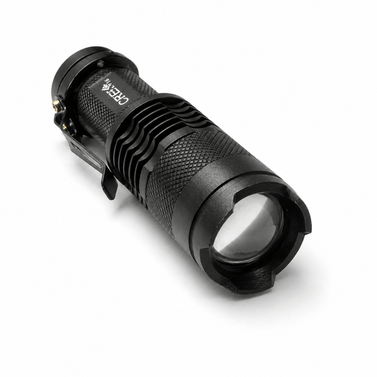 Mini lanternă Black Airsoft CREE cu baterie reîncărcabilă și încărcător