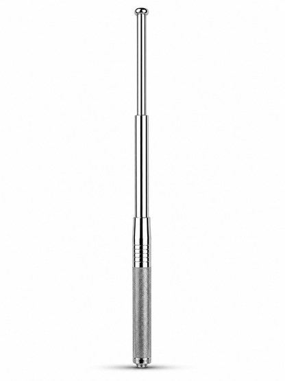 Baston telescopic de oțel Black Airsoft DEFENDER 50cm cu toc de piele