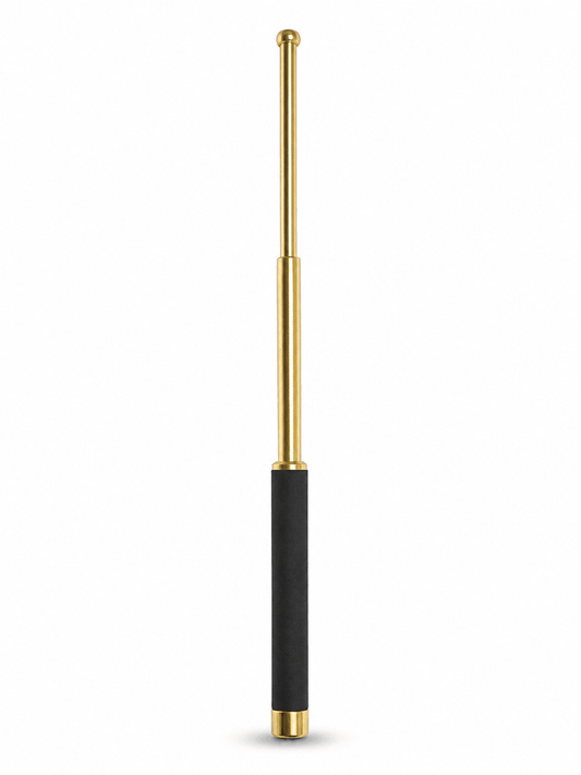 Baston telescopic din oțel Black Airsoft TITAN 52cm cu husă - Crom