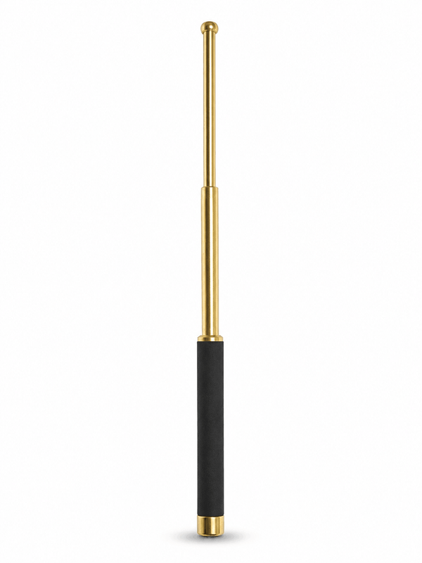 Baston telescopic din oțel Black Airsoft TITAN 52cm cu husă - Crom