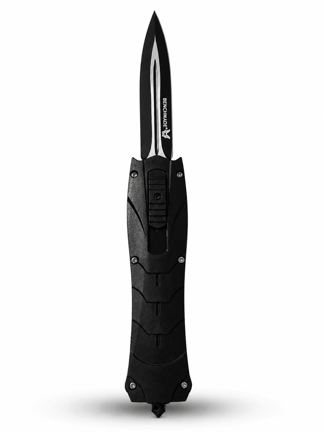 Cuțit automat Black Airsoft Inferno OTF cu lamă retractabilă