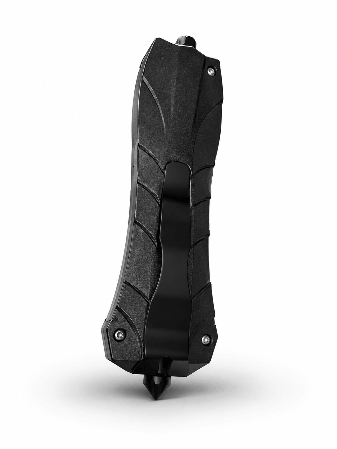 Cuțit automat Black Airsoft Inferno OTF cu lamă retractabilă