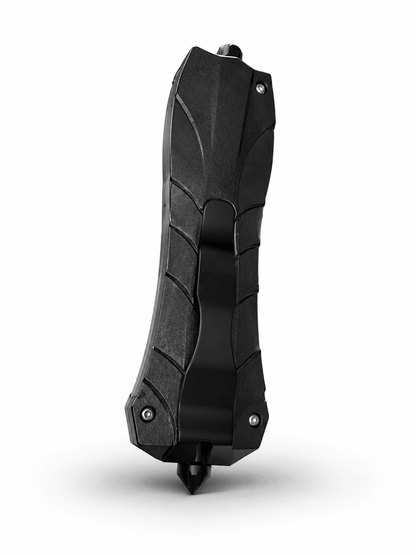 Cuțit automat Black Airsoft Inferno OTF cu lamă retractabilă