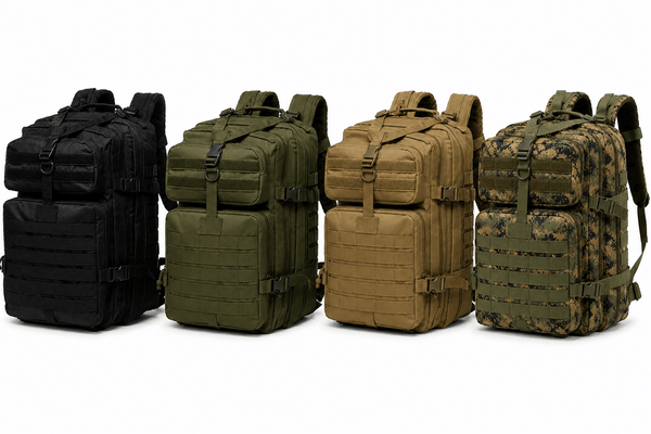 Rucsac tactic 45L BlackAirsoft Ranger, cu steag velcro 900D