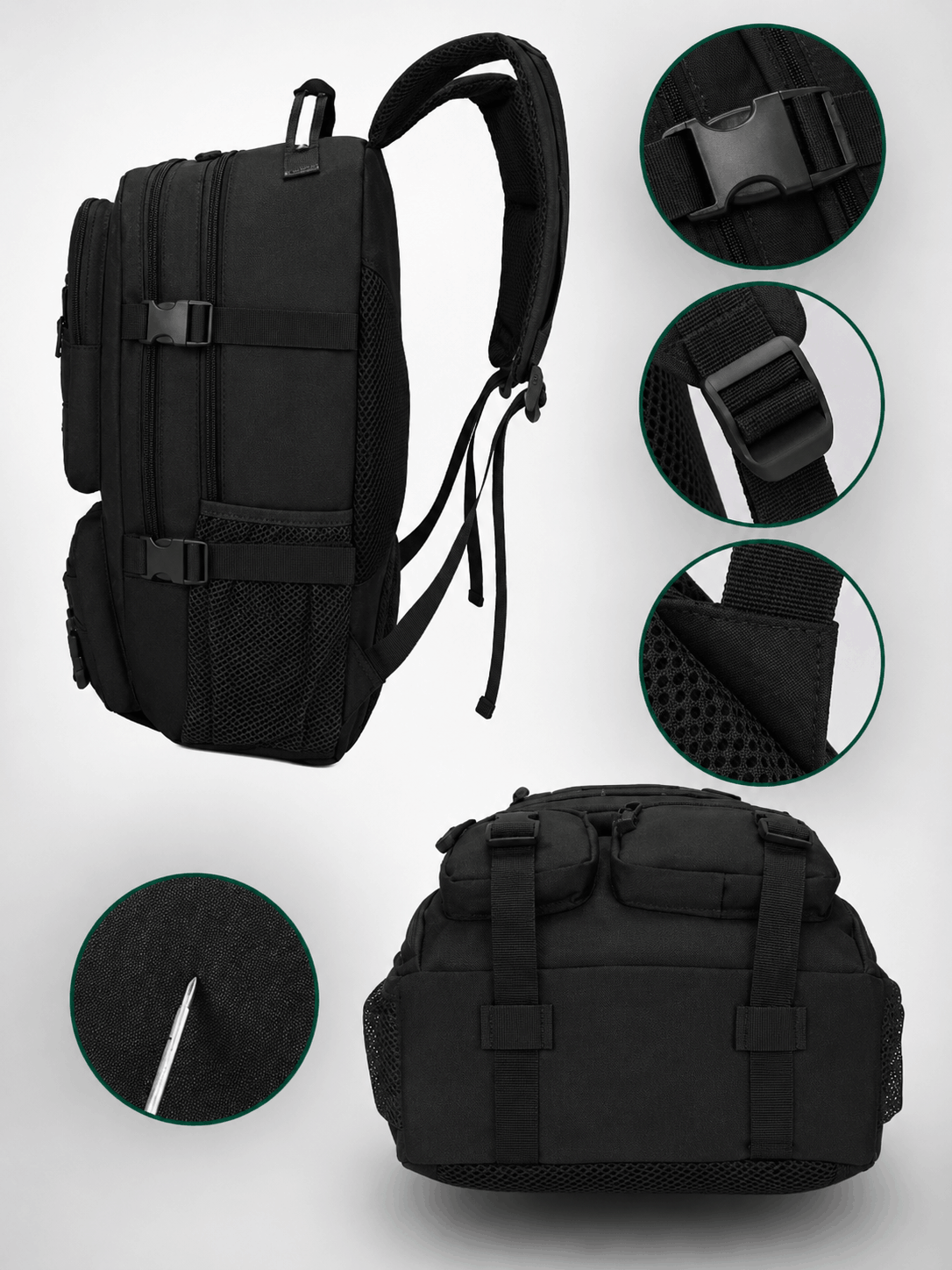 Rucsac tactic Black Airsoft Tactical Backpack 35L 600D
