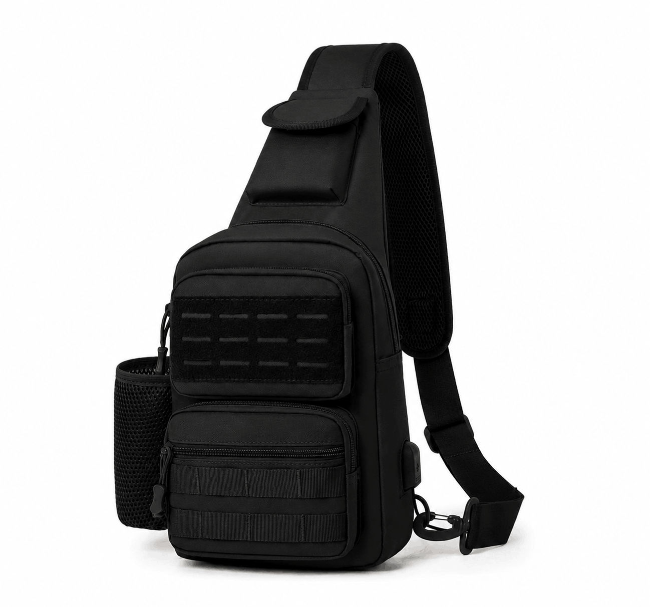 Geantă tactică crossbody neagră Airsoft Tactical Sling Bag