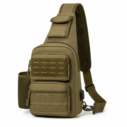 Geantă tactică crossbody neagră Airsoft Tactical Sling Bag