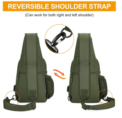 Geantă tactică crossbody neagră Airsoft Tactical Sling Bag