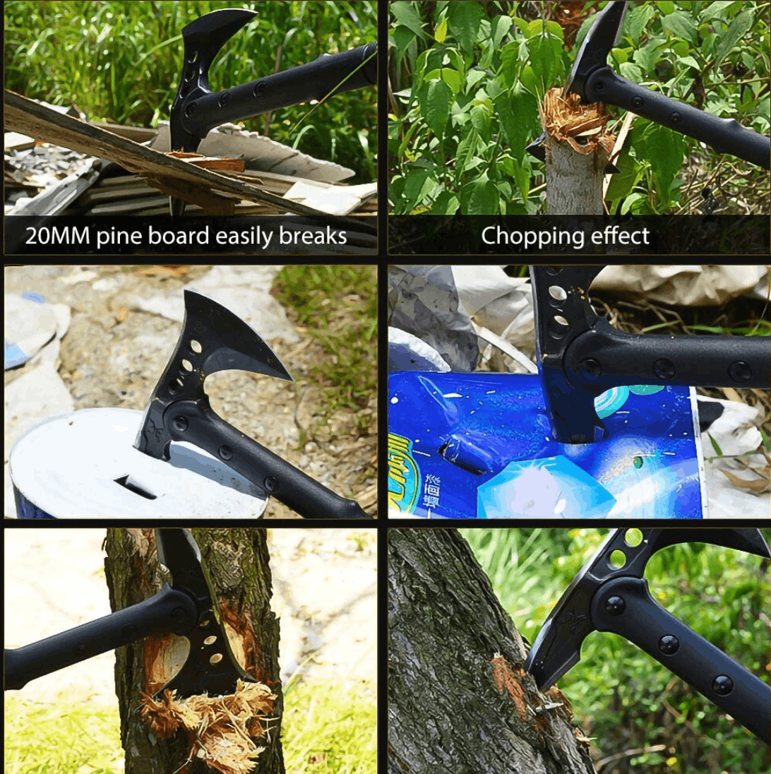 Topor tactic de camping Spear Point Axe 15 inch cu husă