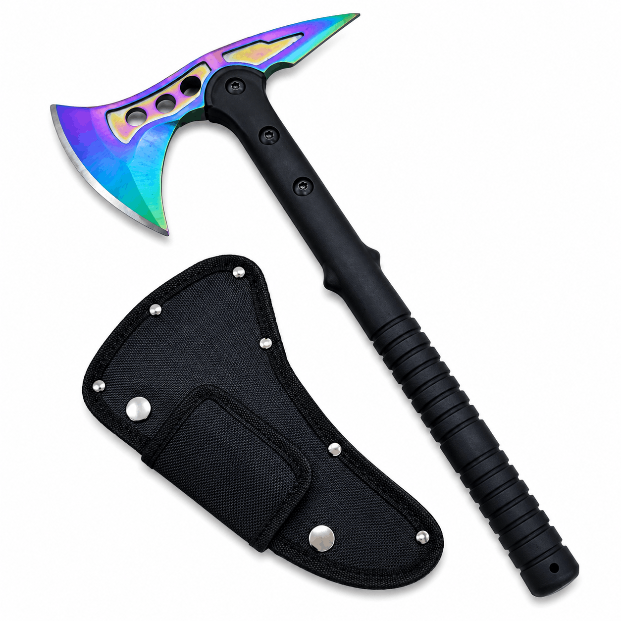 Topor tactic de camping Spear Point Axe 15 inch cu husă