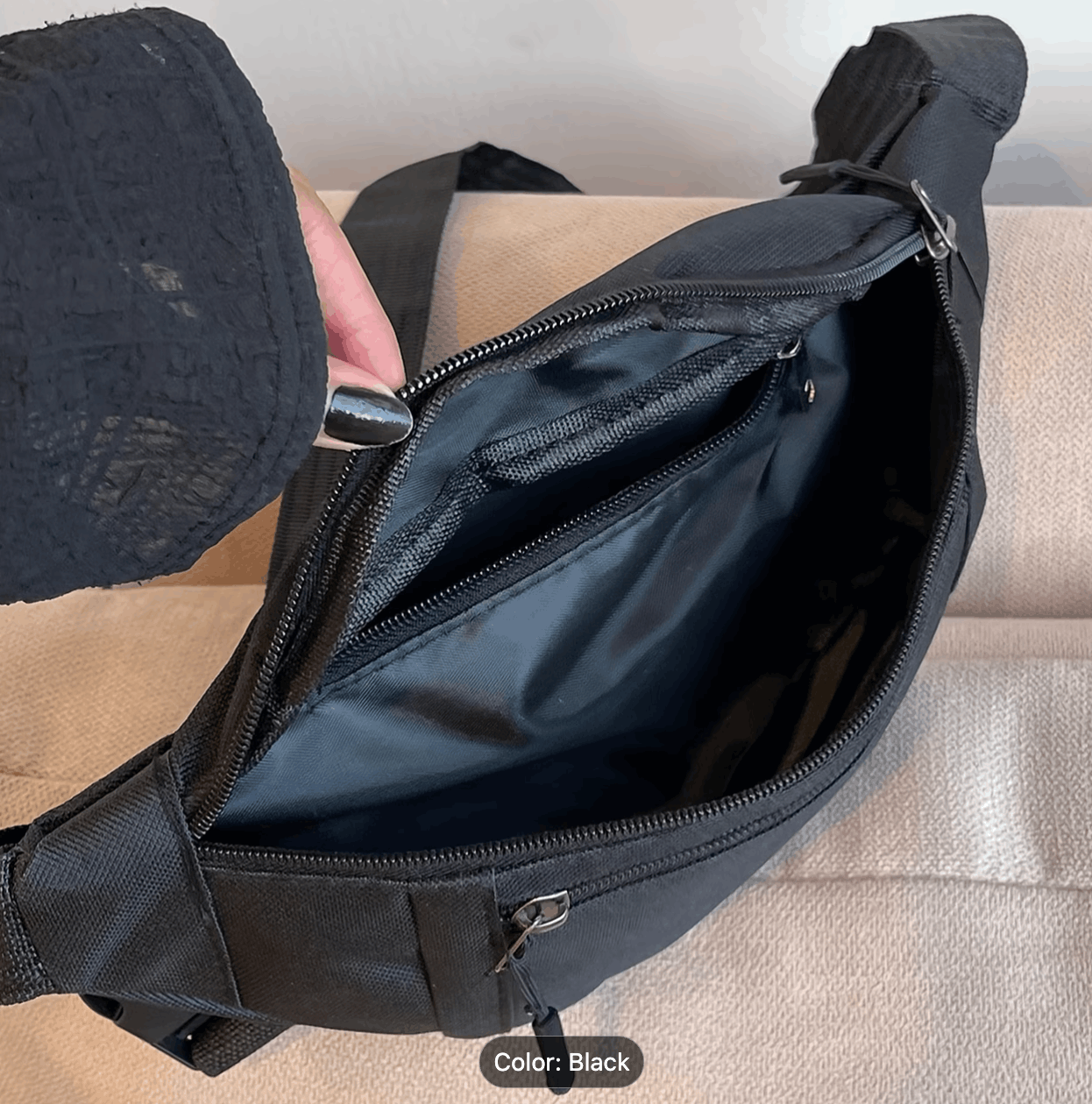 Geantă de talie și umăr BlackAirsoft Dual Zip