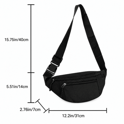 Geantă de talie și umăr BlackAirsoft Dual Zip