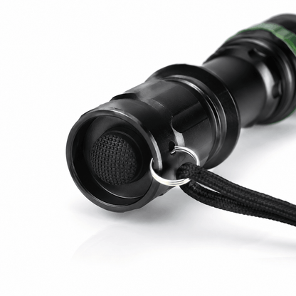 Lanternă tactică LED BlackAirsoft GREENFORGE cu Zoom, baterie Li-ion