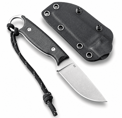 Cuțit tactic compact BlackAirsoft HUNTER MINI D2 cu teacă KYDEX și mâner G10
