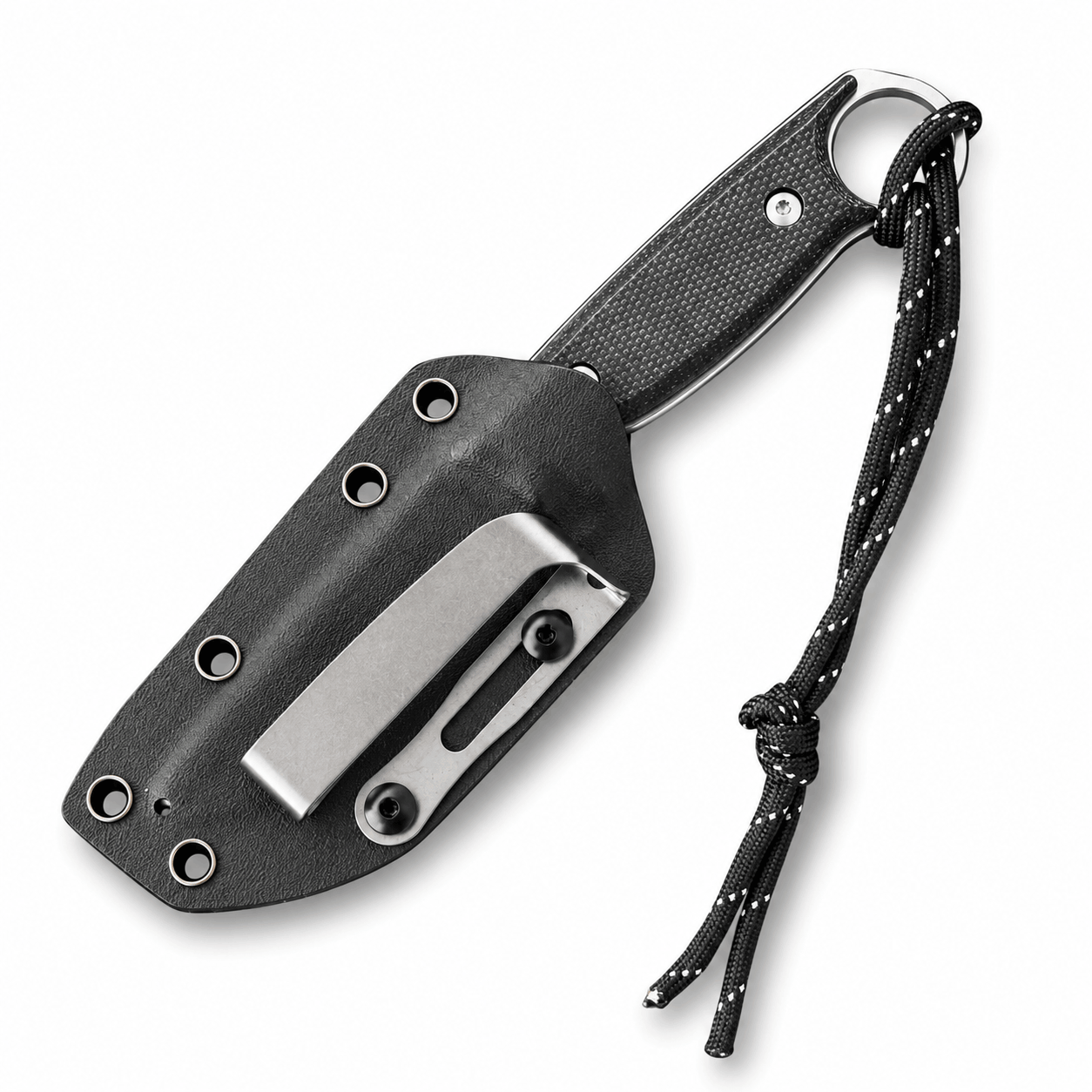 Cuțit tactic compact BlackAirsoft HUNTER MINI D2 cu teacă KYDEX și mâner G10
