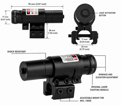 Țintă laser TargetBeam Red Dot Laser Sight