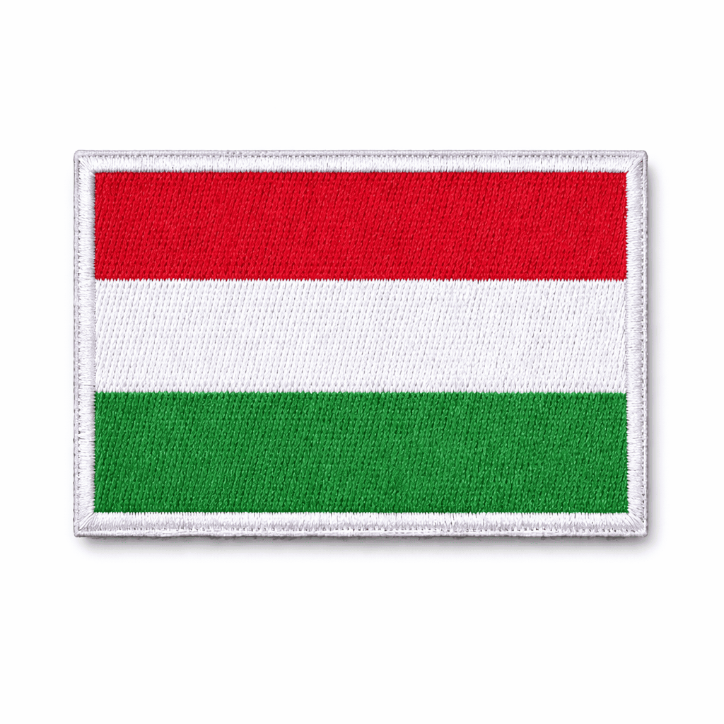 Plasture brodat velcro 5x8 cm - drapel ungar