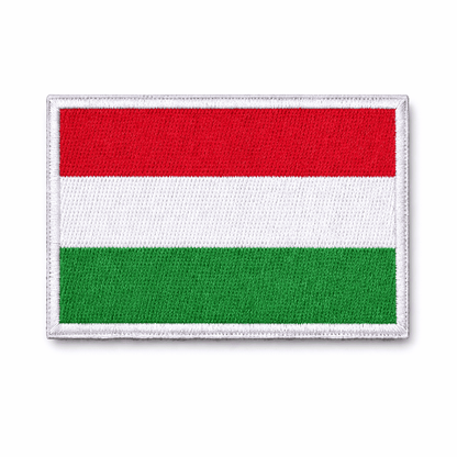 Plasture brodat velcro 5x8 cm - drapel ungar