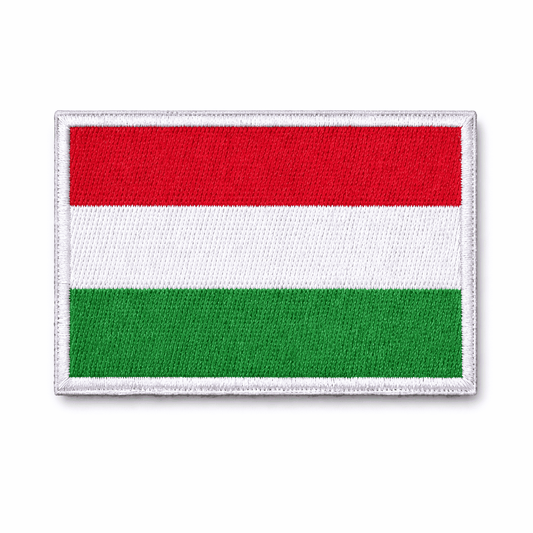 Plasture brodat velcro 5x8 cm - drapel ungar