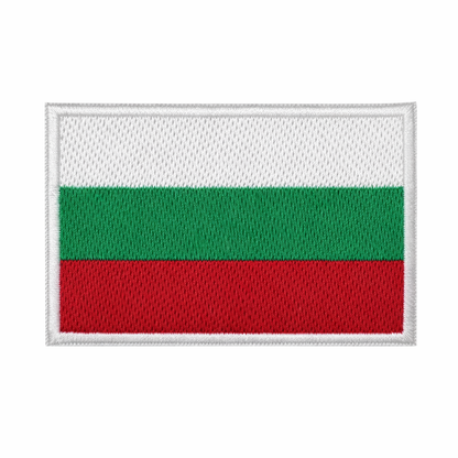Patch brodat velcro 5x8 cm - steagul Bulgariei
