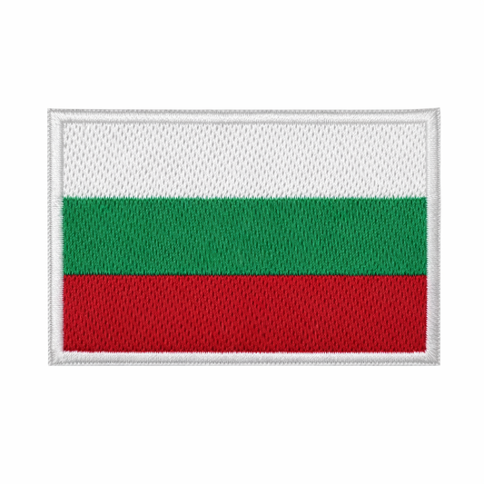 Patch brodat velcro 5x8 cm - steagul Bulgariei