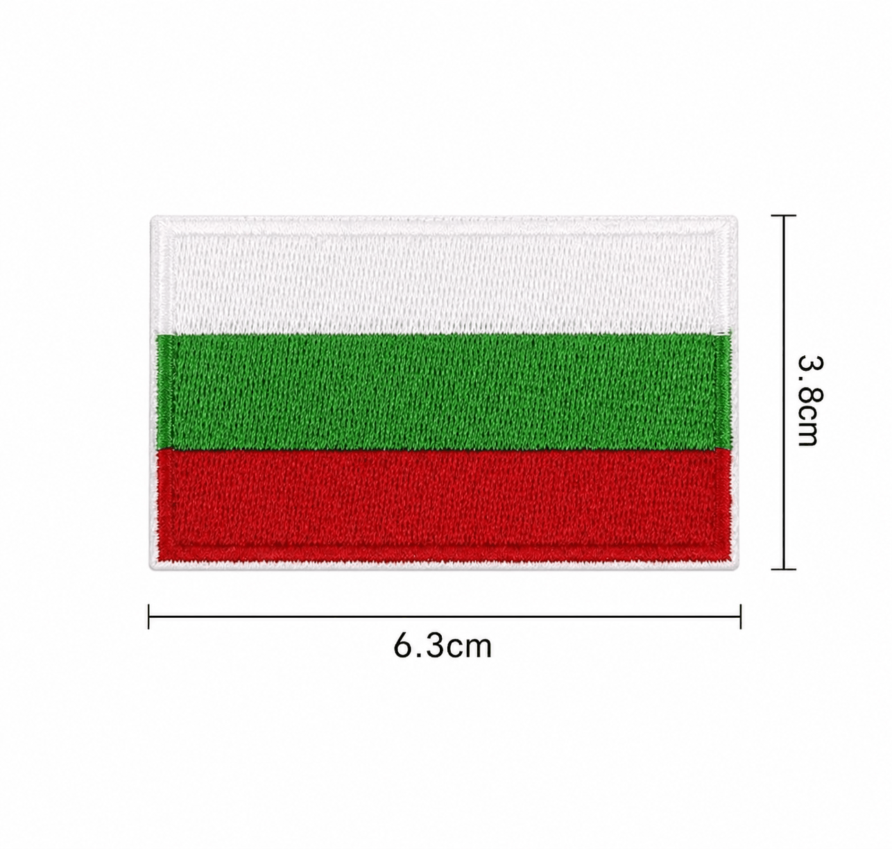 Patch steag bulgăresc 6.3x3.8 cm – termoadeziv fără velcro