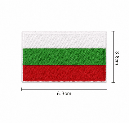 Patch steag bulgăresc 6.3x3.8 cm – termoadeziv fără velcro
