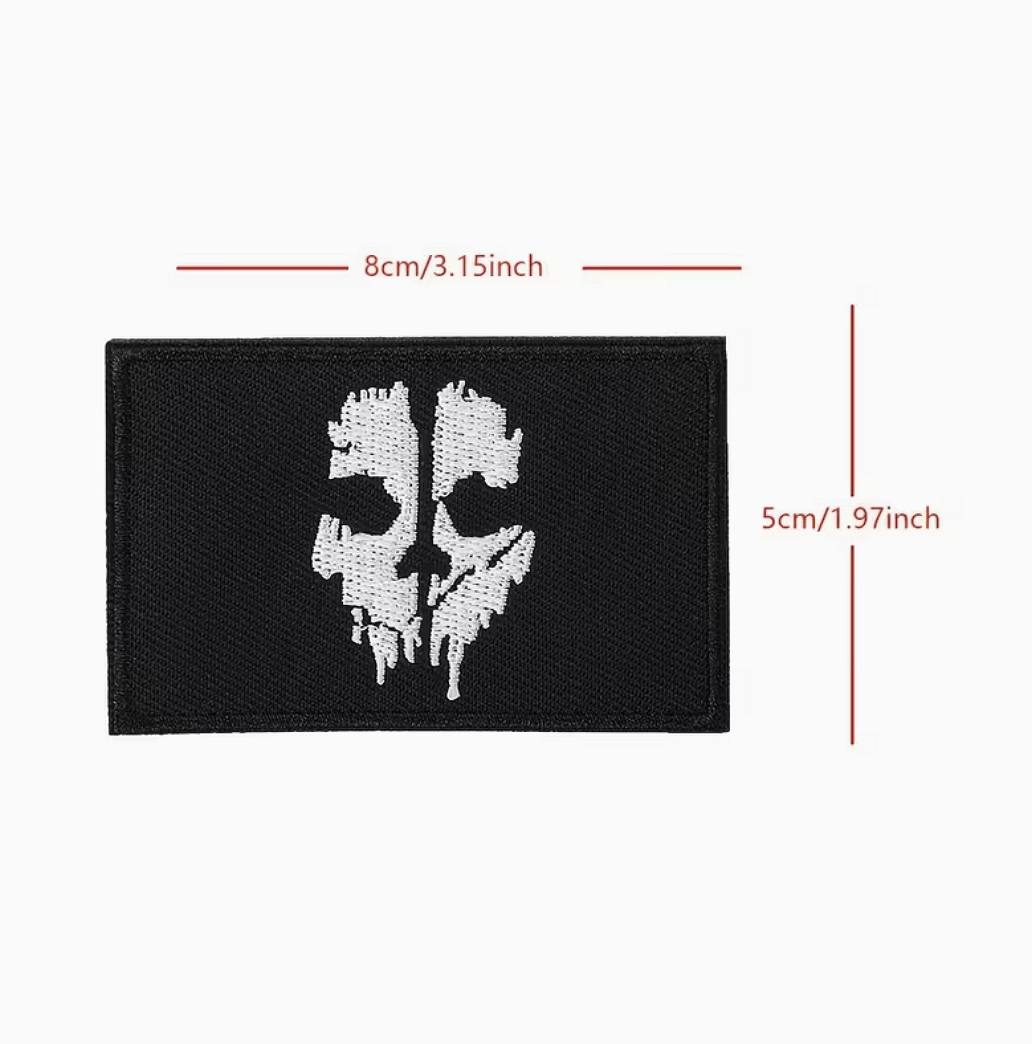 Call Of Duty Ghosts Logan Walker plasture, velcro – plasture tactic cu craniu