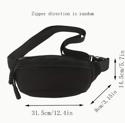 Geantă de talie cu fermoar discret EDC – geantă minimalistă everyday carry
