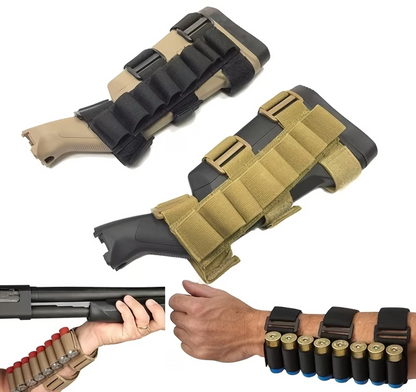 Suport tactic pentru cartușe calibru 12 – pentru pat și mână