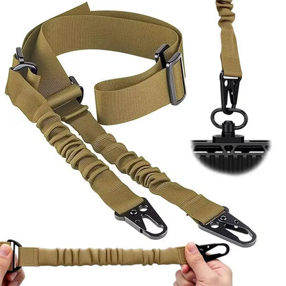 Curea în două puncte pentru armă cu țeavă lungă