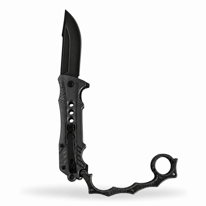 Klappbares taktisches Messer mit Metallgriff und Ring