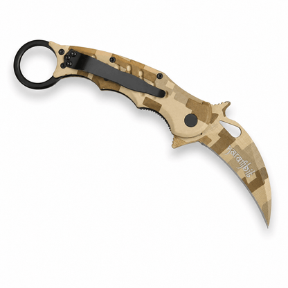 Skládací nůž Karambit Fox Knives N690Co Desert Camo 19.5 cm