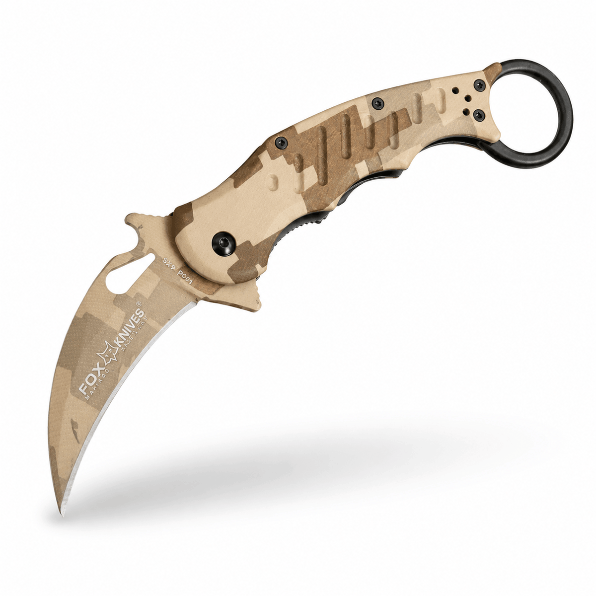 Skládací nůž Karambit Fox Knives N690Co Desert Camo 19.5 cm
