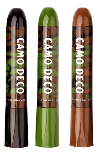 Cremă de camuflaj pentru față – 3 bețișoare pentru camuflaj tactic