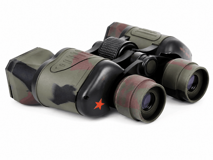 Binoclu compact, camuflaj, cu focalizare centrală