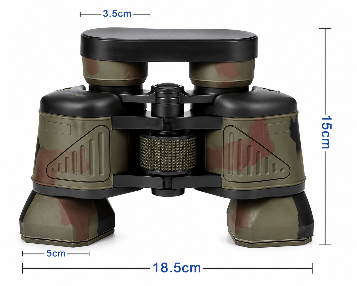 Binoclu compact, camuflaj, cu focalizare centrală
