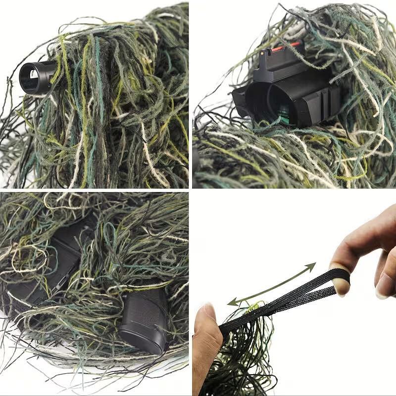 Acoperire camuflaj tip Ghillie pentru armă