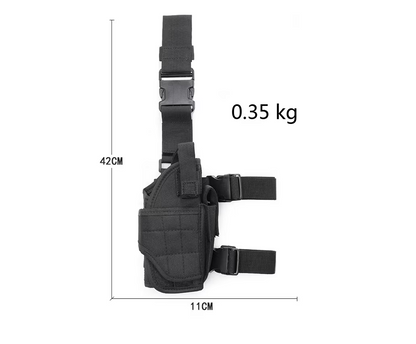 Toc pentru coapsă, reglabil, coapsa dreaptă, negru